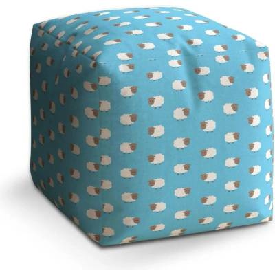 Sablio Taburet Cube Ovečky - 60x60x60 cm