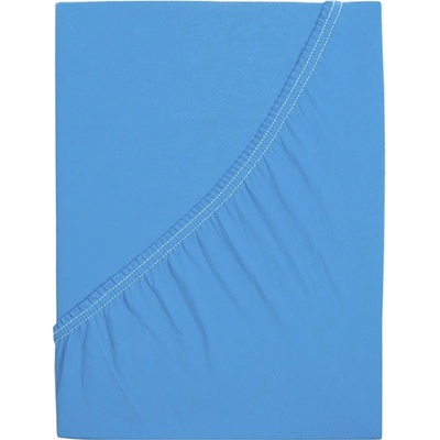 B.E.S. Petrovice Prostěradlo Jersey bavlna IDEAL Nebeské modré 180x200
