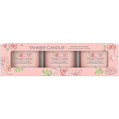Yankee Candle FRESH CUT ROSES 3 x 37 g