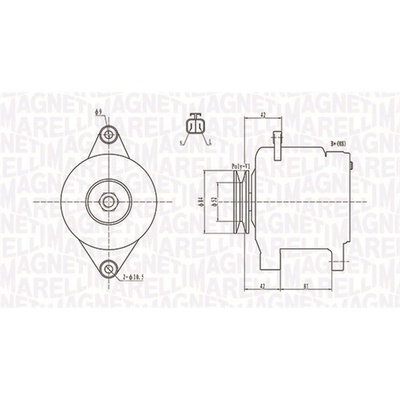 Alternátor MAGNETI MARELLI 063731615010