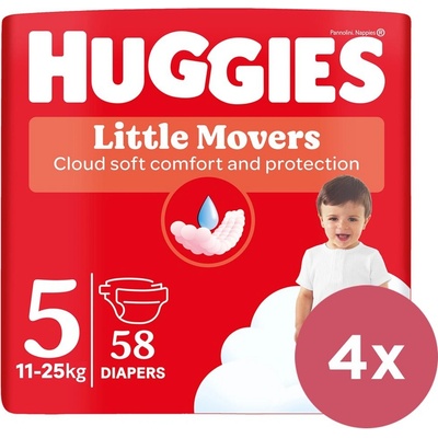 HUGGIES Ultra Comfort Jumbo 5 4x 58 ks