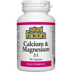 Natural Factors Calcium & Magnesium + Vitamin D3/ Калций и Магнезий + Витамин D3 х 90 капсули Natural Factors (1625 NF)