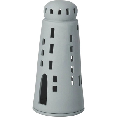 räder Porcelánový svícen Lighthouse Grey, šedá barva, porcelán