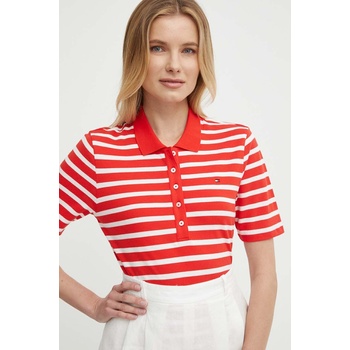 Tommy Hilfiger Тениска с яка Tommy Hilfiger в червено WW0WW39531 (WW0WW39531)