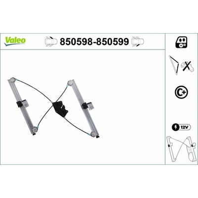 Zvedací zařízení oken VALEO 850598