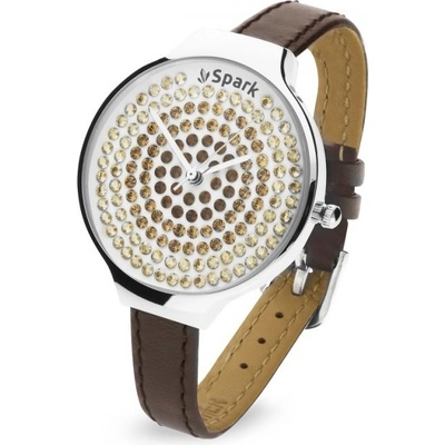 Spark se Swarovski Elements Spotty hnědé ZSP33BRST