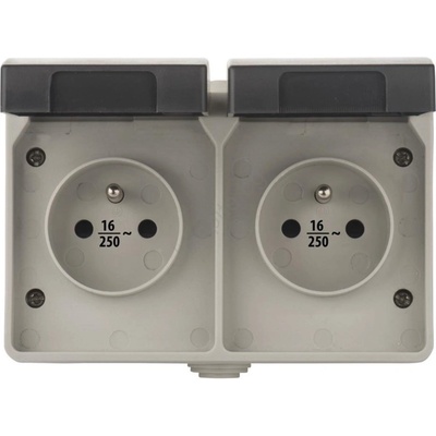 EMOS Екстериорен контакт french 250v/16a ip44 2z (ems383)
