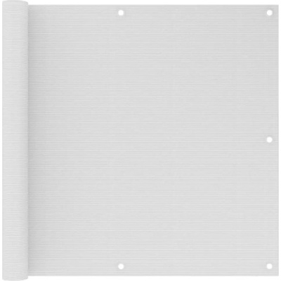 Greatstore Balkonová zástěna bílá 90 x 500 cm HDPE