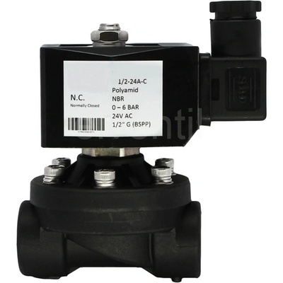 Fsa elektromagnetický ventil G1/2 0-6bar 24V AC NC