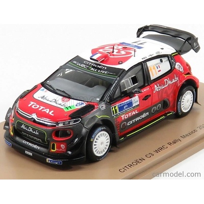 Wrc Spark-model Citroen C3Team Citroen Total Abu Dhabi Wrt N 11 Rally Mexico 2018 S.loeb D.elena Červená Černá Bílá 1:43