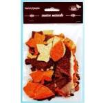 Galeria Hobby Glitter leaves brown tone 60pcs