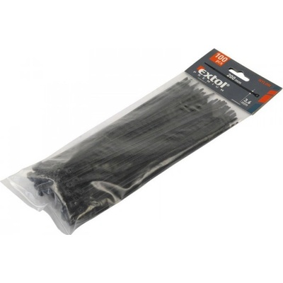 EXTOL Premium 8856164 380x4,8mm 100ks sťahovacie pásky