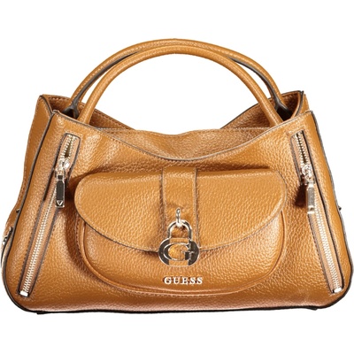 Guess Jeans Štýlová dámska kabelka 33.0X19.0X10.0cm hnedá