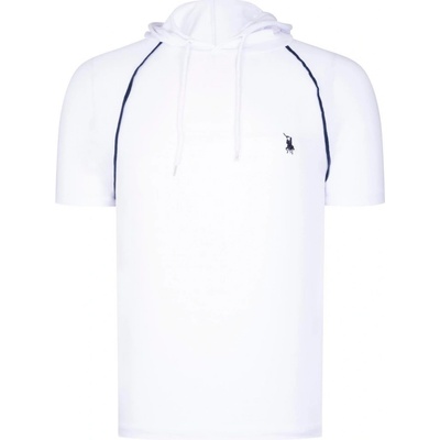 Dewberry T8570 pánské tričko S KAPUCÍ SVĚTLÁ bílá bílá