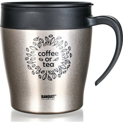 Banquet Termohrnček cestovný TAZZA 330 ml béžová