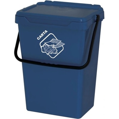 Artplast Plastový odpadkový kôš na triedenie odpadu, 35 l, modrý