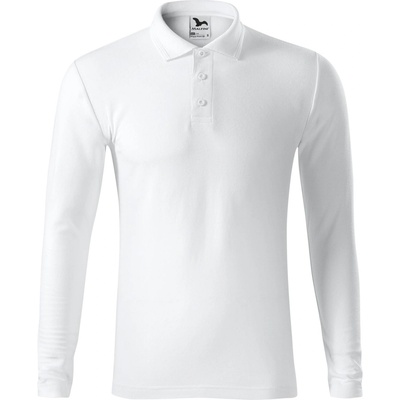 MALFINI Malfini pique polo ls 221 / Мъжка поло риза с дълъг ръкав - бяла s (2210013)