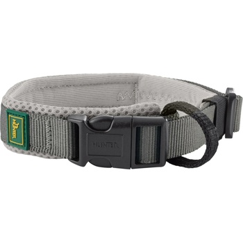 HUNTER Нашийник за куче Hunter Halsung Maldon Dog collar - Hellgrau / Grau - размер S 25-35 x 1, 5 cm (057-0418-0211)