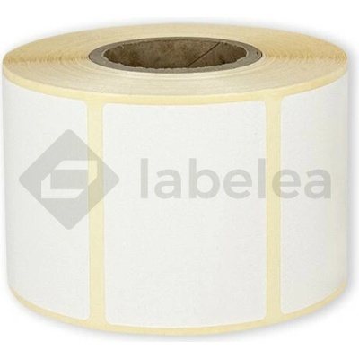 Labelea Samolepiace TERMO etikety 58x43 mm biele papierové, 1000 etikiet na rolke, Farba etikiet Biela, Vnútorný priemer dutinky 40 mm ETM058043W