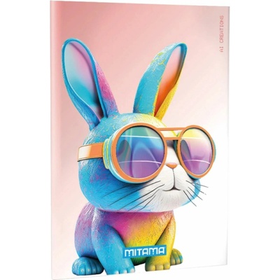 MITAMA Animal sešit A4 40+2 80gr linky Mod. C Zajíc