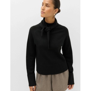 Marks & Spencer Пуловер с висок издърпващ се яка от издухана прежда (Air-Yarn) Marks & Spencer черен Marks & Spencer | Cheren | ЖЕНИ | S