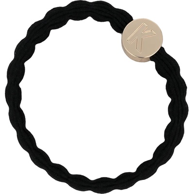 By Eloise London Letter Charms Gold Ластик за коса цвят K Black