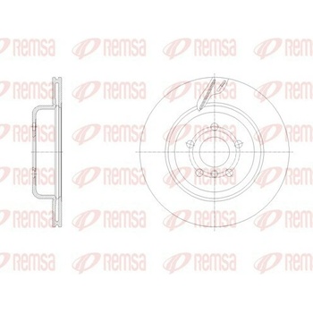 Brzdový kotúč REMSA 62128.10