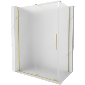 Mexen Velar плъзгаща се душ кабина 150 x 90 cm, матова, златна четка - 871-150-090-31-55 (871-150-090-31-55)