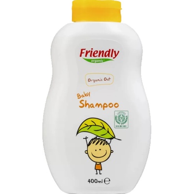 Friendly Organic Бебешки шампоан с органичен овес Friendly Organic, 400 ml