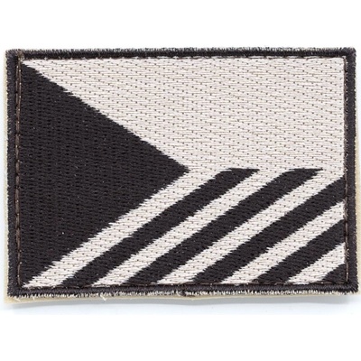 NAVYS Nášivka VLAJKA ČR šikmé PRUHY velcro 7,5 x 5,5 cm DESERT