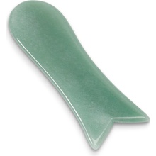 NonDolens Masážny kameň ® Gua Sha ryba - Aventurín 12 x 3,5 cm