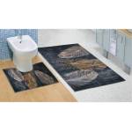 BellaTEX Килимче за баня и тоалетна Перо 3D Bellatex Bellatex | Cheren | Home | UNI