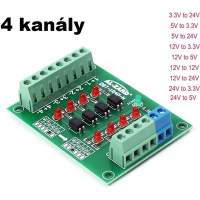 Optočlen s izolací 3.3V/5V/12V/24V napěťový měnič - 3,3V na 24V – Hledejceny.cz