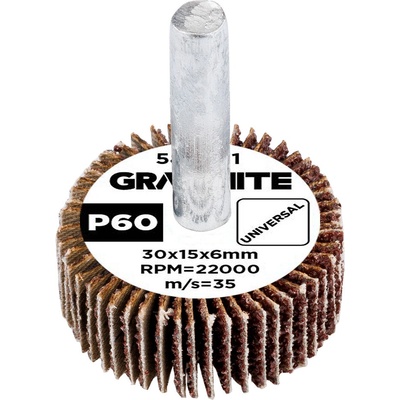 Graphite Lamelový kotúč 30 x 15 x 6 mm P60 58T401
