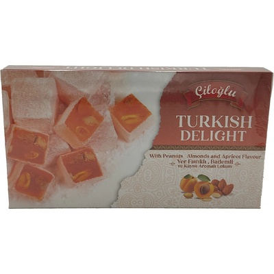 Ciloglu Lokum Turkish meruňkový s oříšky, 300 g