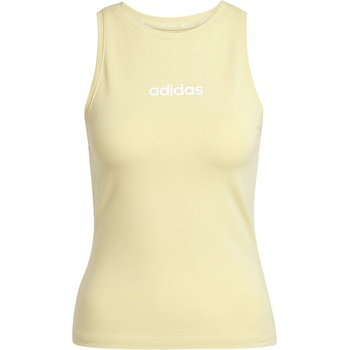 Image 1 of adidas Дамски потник Adidas Essentials Linear Slim Cotton Tank Top Womens - Powder Yellow