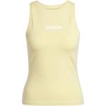 adidas Дамски потник Adidas Essentials Linear Slim Cotton Tank Top Womens - Powder Yellow