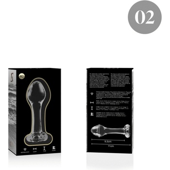 Nebula series by ibiza Стъклен анален разширител модел 2 NEBULA 11 x 3, 5 см