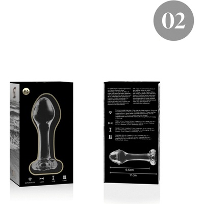 Nebula series by ibiza Стъклен анален разширител модел 2 NEBULA 11 x 3, 5 см