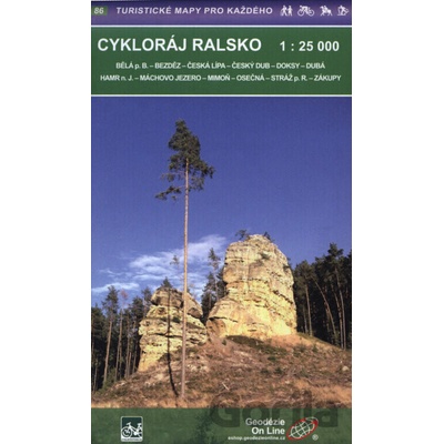 Geodézie On Line - Cykloráj Ralsko 1 : 25 000
