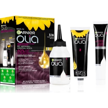 Garnier Olia Big Kit перманентната боя за коса цвят 3.16 Deep Violet