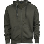 TEE JAYS TJ5435 / Мъжки суичър с качулка - тъмнозелен L (185435za203)