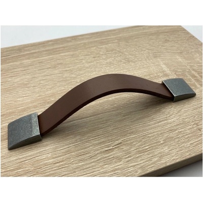 Gamet NIKOL hnedá koža/ oceĺ patina 128 mm