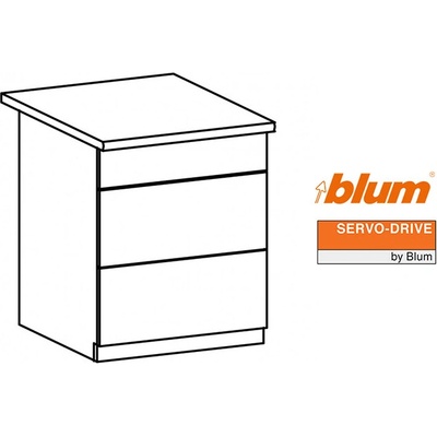 Blum K-Blum Servodrive sada 1/3/650 mm