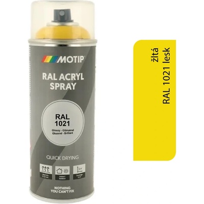 Motip Acryl 400 ml RAL 1021 lesk
