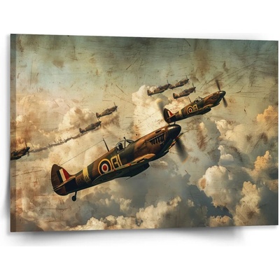 Sablio Obraz Stíhačky Spitfire v leteckej bitke - 150x110 cm