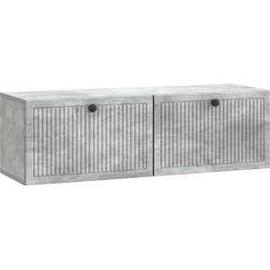 vidaXL Стенно монтиран ТВ шкаф Бетонно сиво 98 x 31 x 30 см (898048)