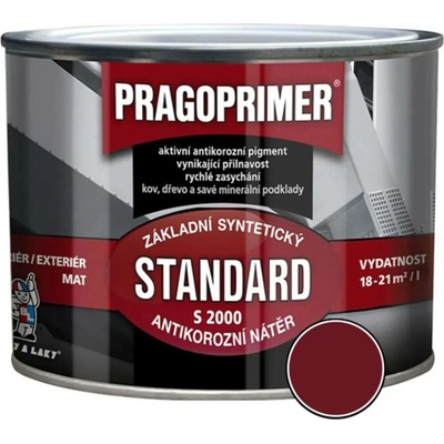 Pragoprimer S2000, základní antikorozní rychleschnoucí barva na kov, bílá, 350 ml