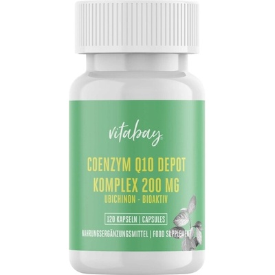 Coenzym Q10 Depot Komplex - Коензим Q10 комплекс 200 mg, 120 капсули Vitabay (VB1655)