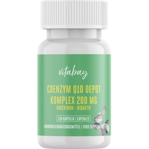 Vitabay Coenzym Q10 Depot Komplex - Коензим Q10 комплекс 200 mg, 120 капсули Vitabay (VB1655)